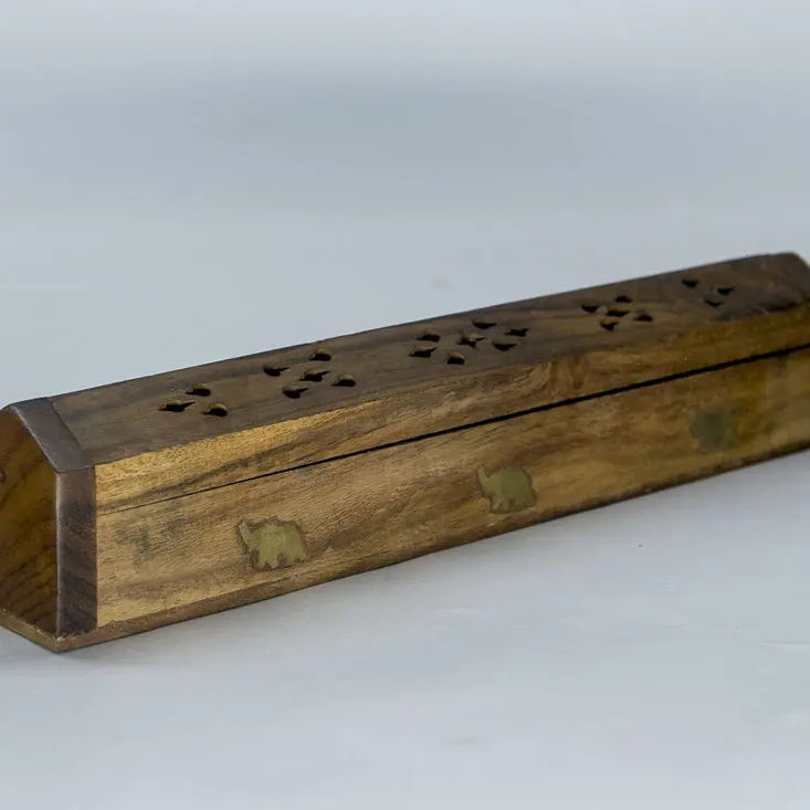 Handmade Wooden incense burner box - Best HimalayaBest Himalaya