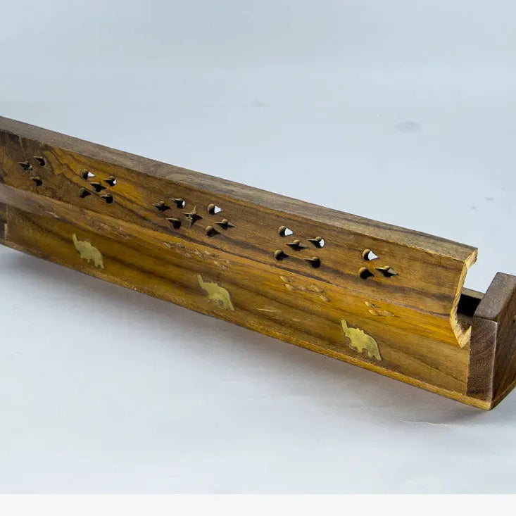 Handmade Wooden incense burner box - Best HimalayaBest Himalaya