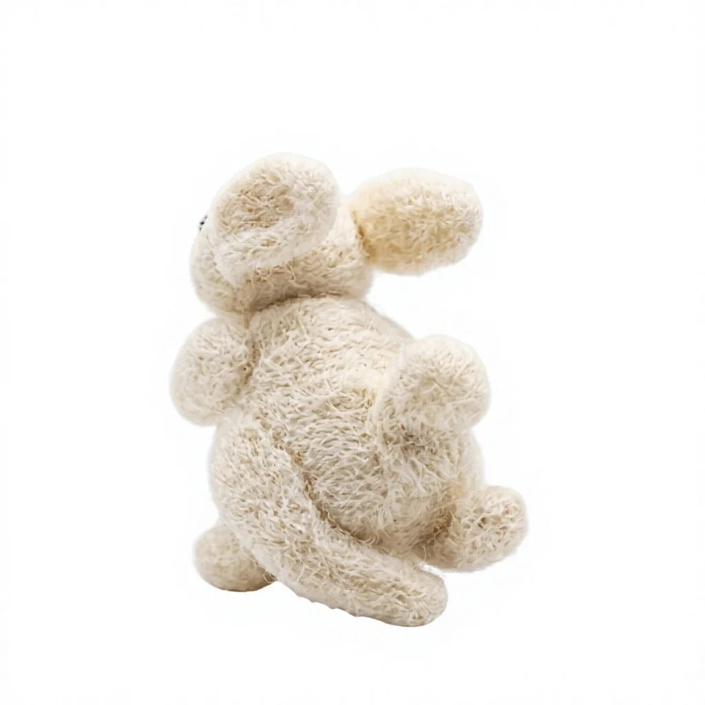 Felt Wool Sleeping Bunny Small Animal Shape Christmas Decoration Indoor Cute Style Tabletop Mount – view 4