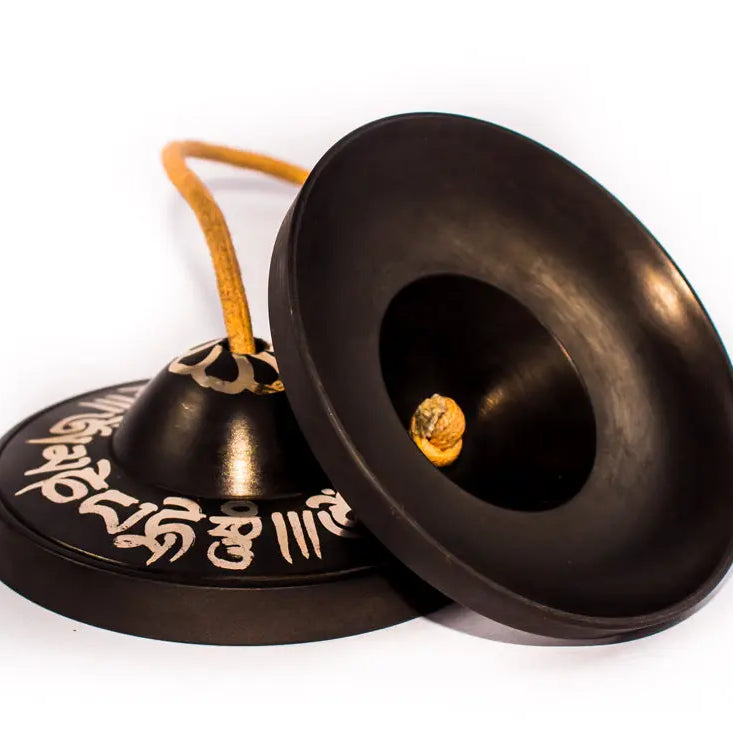 High Quality Special Mantra Etching Bronze tingsha cymbal - Best HimalayaBest Himalaya