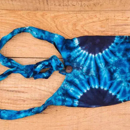 Light Blue Carry Bag Stylish Patter Cotton Best Himalaya