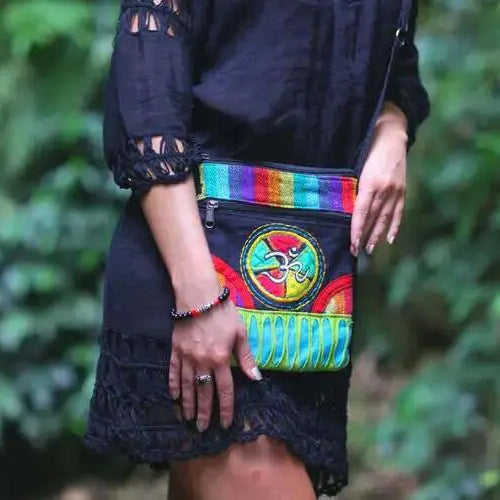 Light Ohm Knitted Multicolor Shoulder Bag Best Himalaya