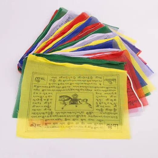 Lungta Tibetan High Quality polyster Prayer Flag set - Best HimalayaBest Himalaya