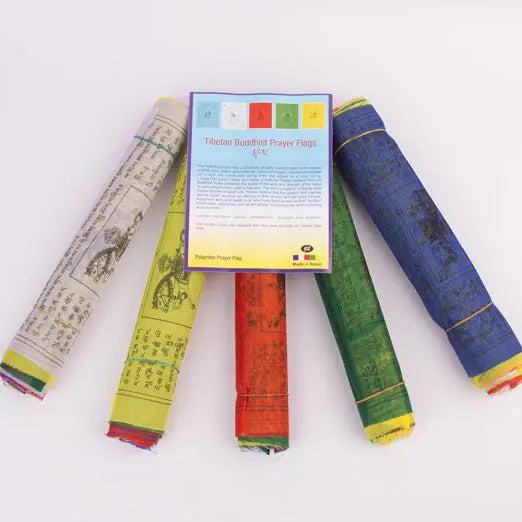 Lungta Tibetan High Quality polyster Prayer Flag set - Best HimalayaBest Himalaya