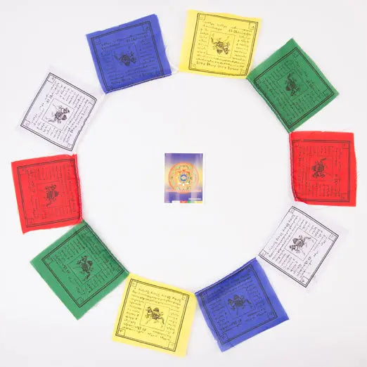Medium Size Windhorse Tibetan Prayer Flag Set - Best HimalayaBest Himalaya