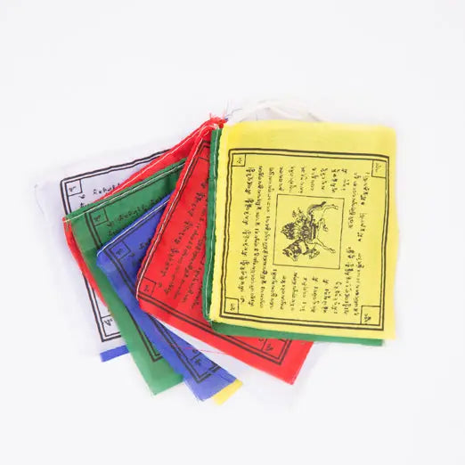 Medium Size Windhorse Tibetan Prayer Flag Set - Best HimalayaBest Himalaya
