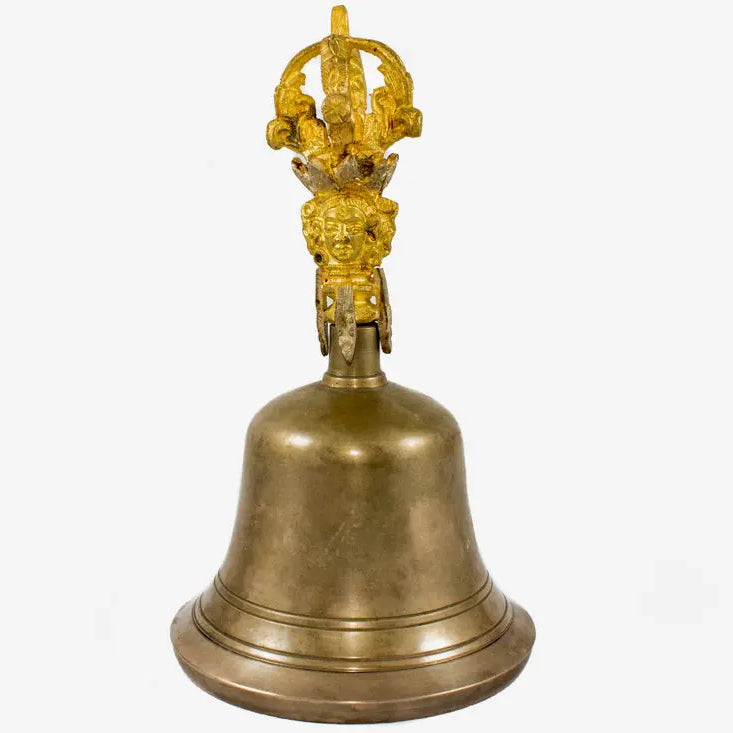 Nepal Anique plain Tibetan bell and dorje set - Best HimalayaBest Himalaya