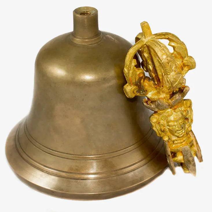Nepal Anique plain Tibetan bell and dorje set - Best HimalayaBest Himalaya