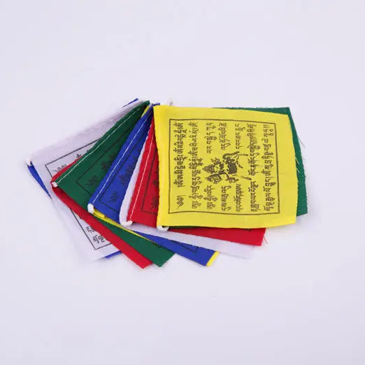 Om Mani Padme Hum Mantra Printed Tibetan Buddhist Prayer Flag - Best HimalayaBest Himalaya