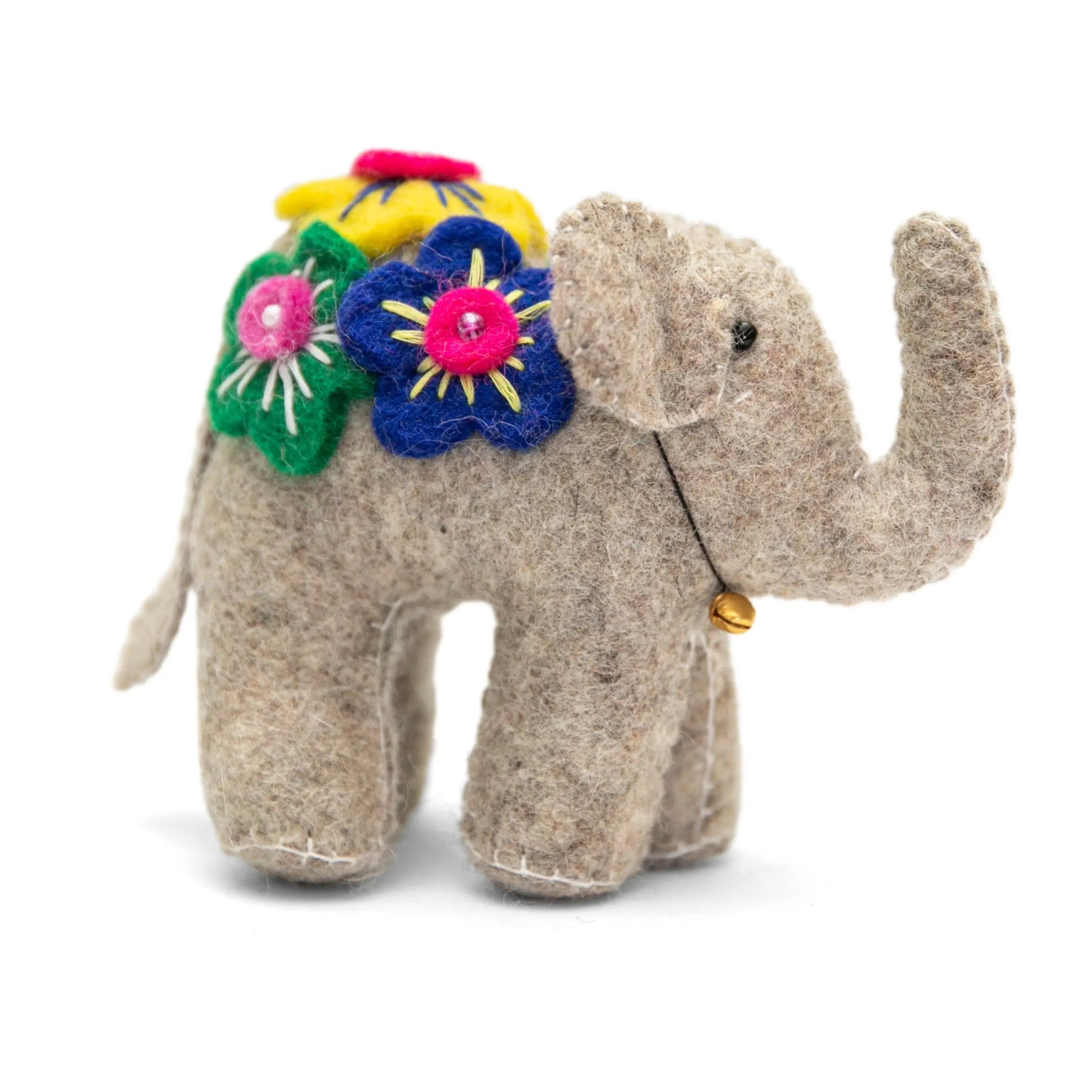 Premium Handcrafted Felt Elephant: Eco-Friendly Stuffed Animal for Kids - Best HimalayaBest Himalaya