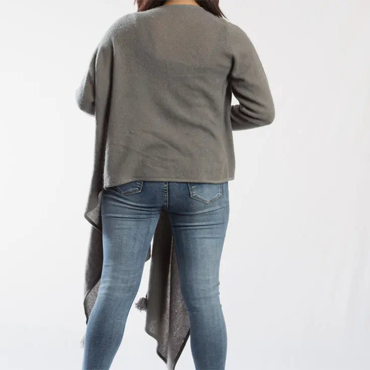 Pure Pashmina High-Low Style Outer - Best HimalayaBest Himalaya