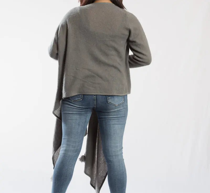 Pure Pashmina High-Low Style Outer - Best HimalayaBest Himalaya