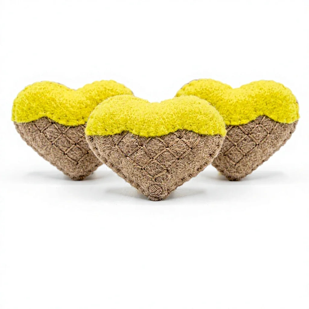Felt Wool Heart Shaped Nonwoven Felt Christmas Ornament – handmade by Best Himalaya