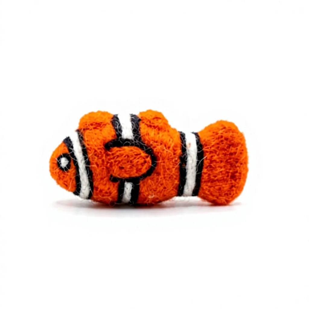 Felt Wool Clownfish Ornament Cartoon Animal Shape Christmas Tree Decoration – view 2