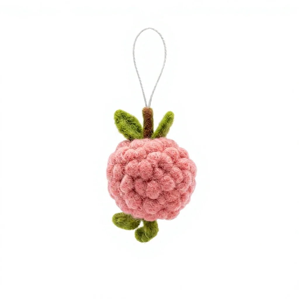 Felt Wool Smiling Flower Ornament Round Small Cartoon Christmas Decor – view 4