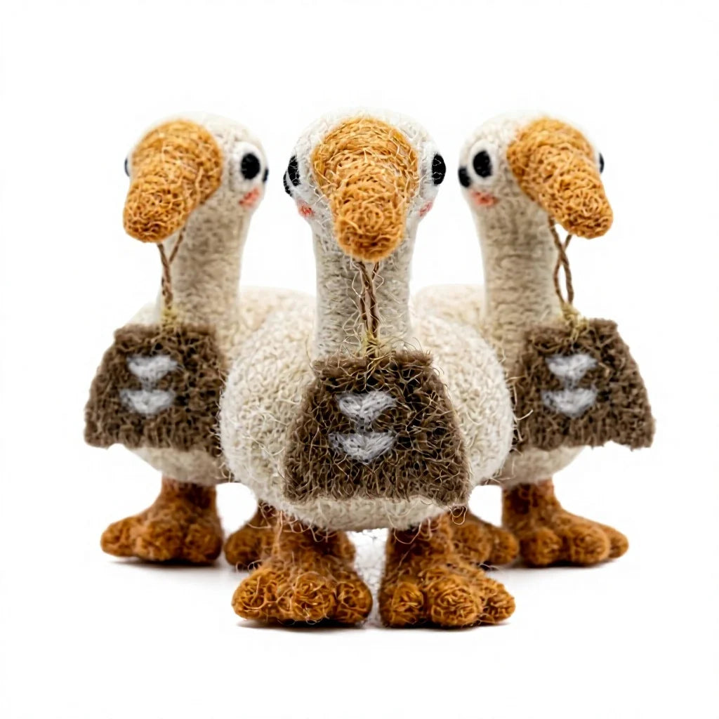 Felt Wool Duck Christmas Decoration Cartoon Bird Indoor Ornament – handmade by Best Himalaya
