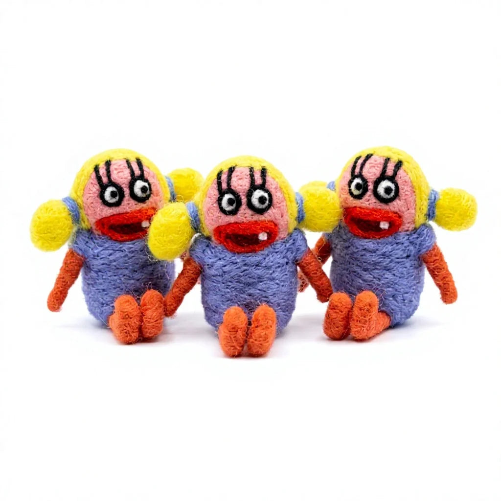 Felt Wool Dolls Handmade Small Christmas Decoration – handmade by Best Himalaya