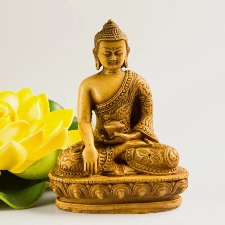 Small meditation buddha resin statue - Best Himalaya