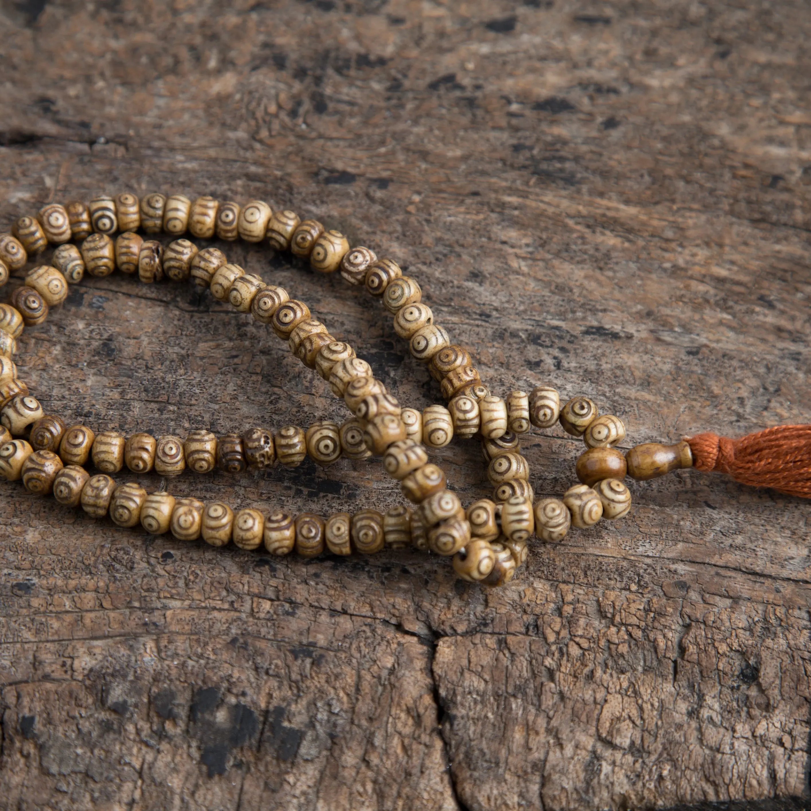 Special Antique Tibetan Bone Prayer Mala Beads - Best HimalayaBest Himalaya