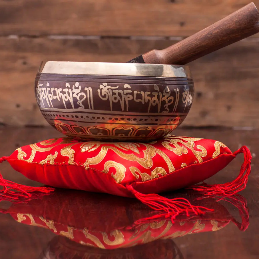 Special Bajra & Dorje Symbol Tibetan Singing Bowl - Best HimalayaBest Himalaya