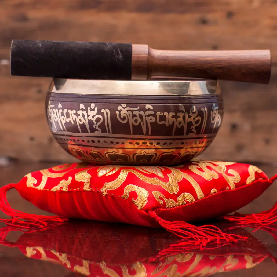 Special Bajra & Dorje Symbol Tibetan Singing Bowl - Best HimalayaBest Himalaya