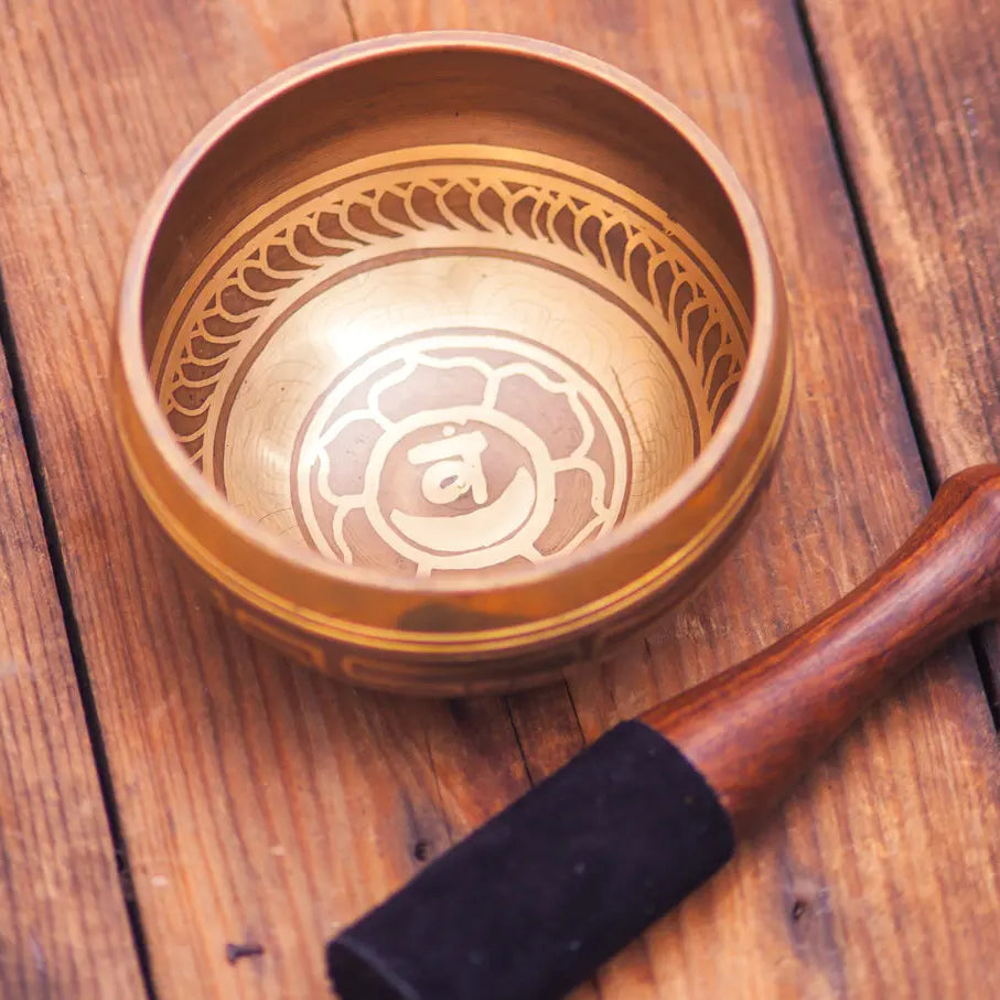 Special Chakra Symbol Tibetan Bowl - Best Himalaya