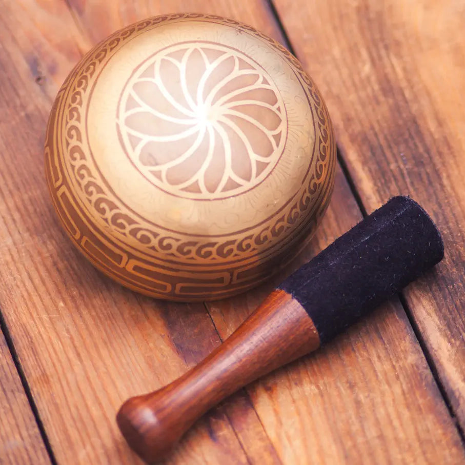 Special Chakra Symbol Tibetan Bowl - Best Himalaya