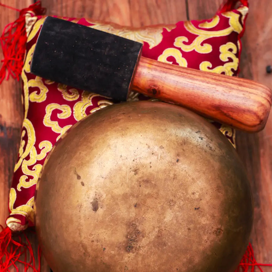 Thado Bati Silk Pillow set Singing Bowl For Chakra Balance - Best HimalayaBest Himalaya
