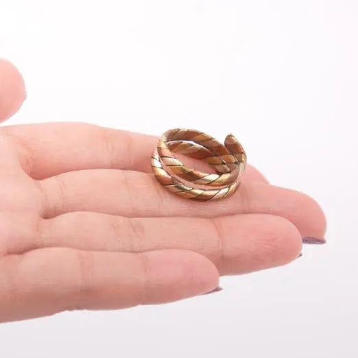 Three Metal Wire Wrapped Custom Size Finger Ring  Handmade Jewellery Gift - Best HimalayaBest Himalaya