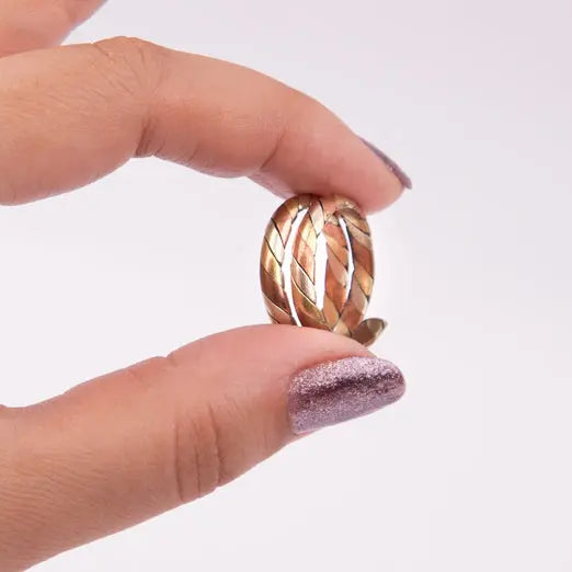 Three Metal Wire Wrapped Custom Size Finger Ring  Handmade Jewellery Gift - Best HimalayaBest Himalaya