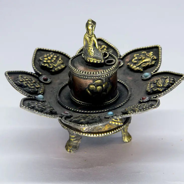 Tibetan Buddha statue incense burner - Best HimalayaBest Himalaya