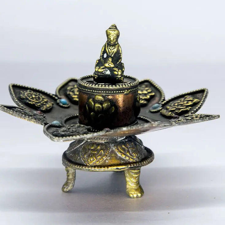 Tibetan Buddha statue incense burner - Best HimalayaBest Himalaya