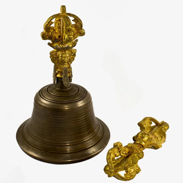 Tibetan Buddhist Bell and Bajra set - Best HimalayaBest Himalaya