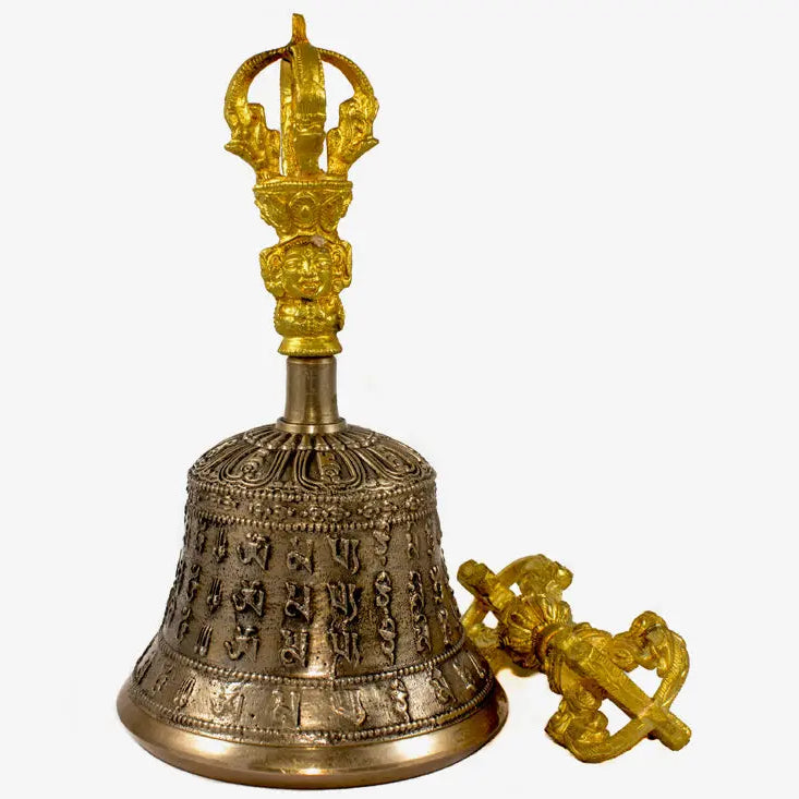 Tibetan Buddhist mantra Bell and Dorje set - Best HimalayaBest Himalaya