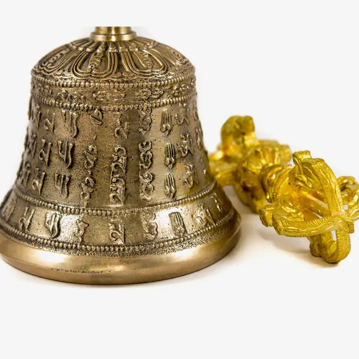 Tibetan Buddhist mantra Bell and Dorje set - Best HimalayaBest Himalaya