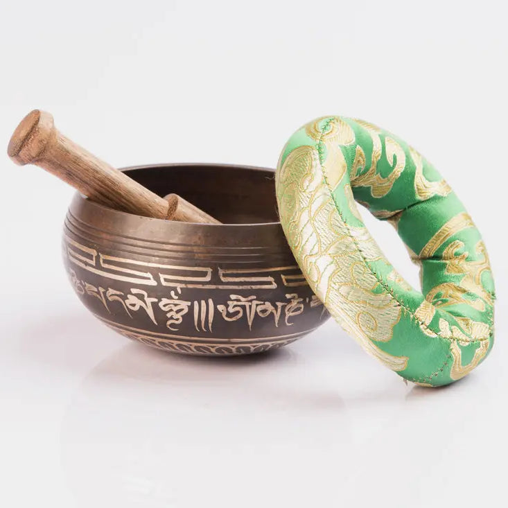 Tibetan Endless Knot Etched Mantra Singing Bowl - Best HimalayaBest Himalaya
