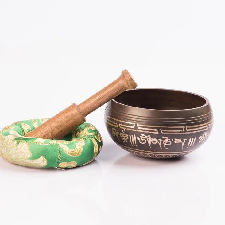 Tibetan Endless Knot Etched Mantra Singing Bowl - Best HimalayaBest Himalaya