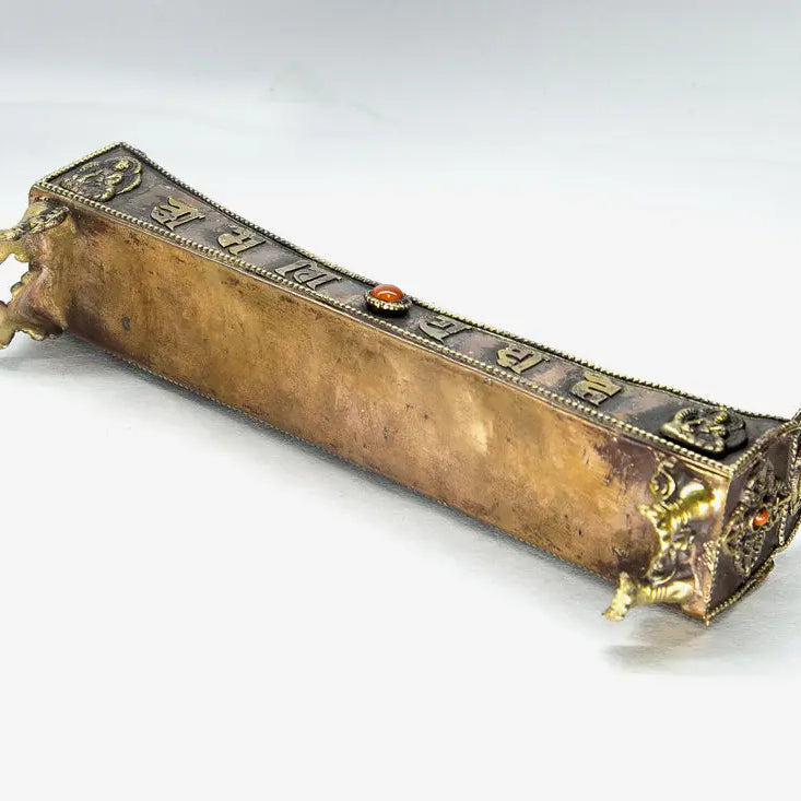 Tibetan Lucky symbol crafted incense burner - Best HimalayaBest Himalaya