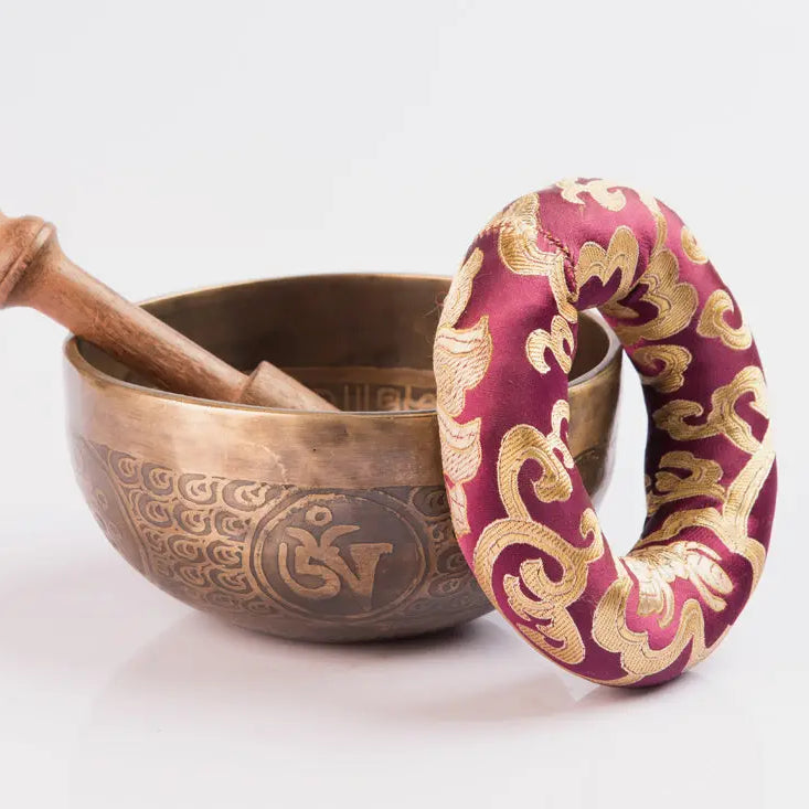 Tibetan Mantra Etched & Carved Healing Faith Singing Bowl Set - Best HimalayaBest Himalaya