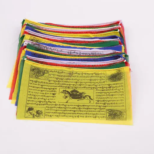 Tibetan Mantra Printed Buddhist Prayer Flag Set - Best HimalayaBest Himalaya
