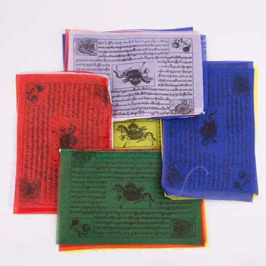 Tibetan Mantra Printed Buddhist Prayer Flag Set - Best HimalayaBest Himalaya