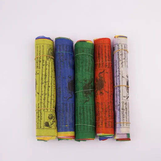 Tibetan Mantra Printed Buddhist Prayer Flag Set - Best HimalayaBest Himalaya