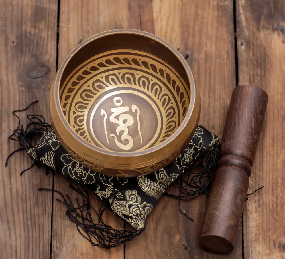 Tibetan Mantras Etched Singing Bowl - Best HimalayaBest Himalaya
