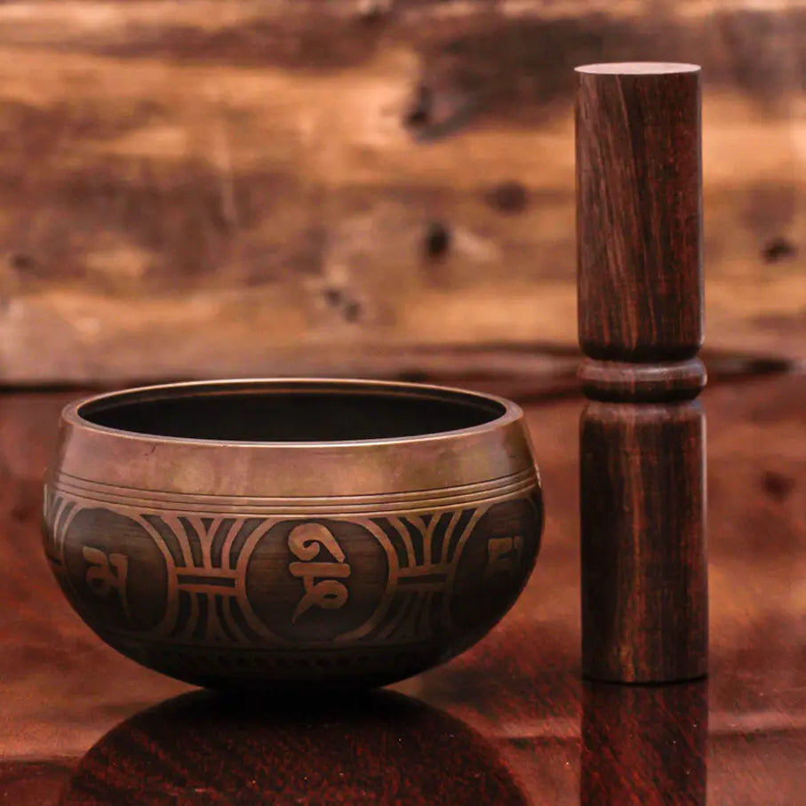 Tibetan Singing Bowl Set Of Premium Mallet And Cushion - Best HimalayaBest Himalaya