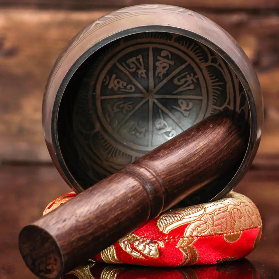 Tibetan Singing Bowl Set Of Premium Mallet And Cushion - Best HimalayaBest Himalaya