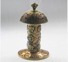 Tibetan Symbol Copper incense burner - Best HimalayaBest Himalaya