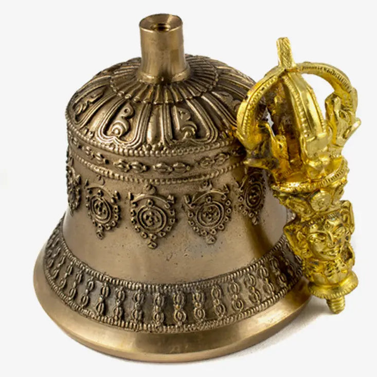 Tibetan dharma object bell and bajra set - Best HimalayaBest Himalaya