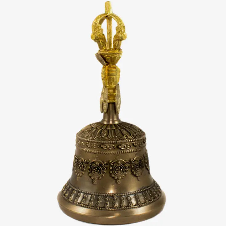 Tibetan dharma object bell and bajra set - Best HimalayaBest Himalaya