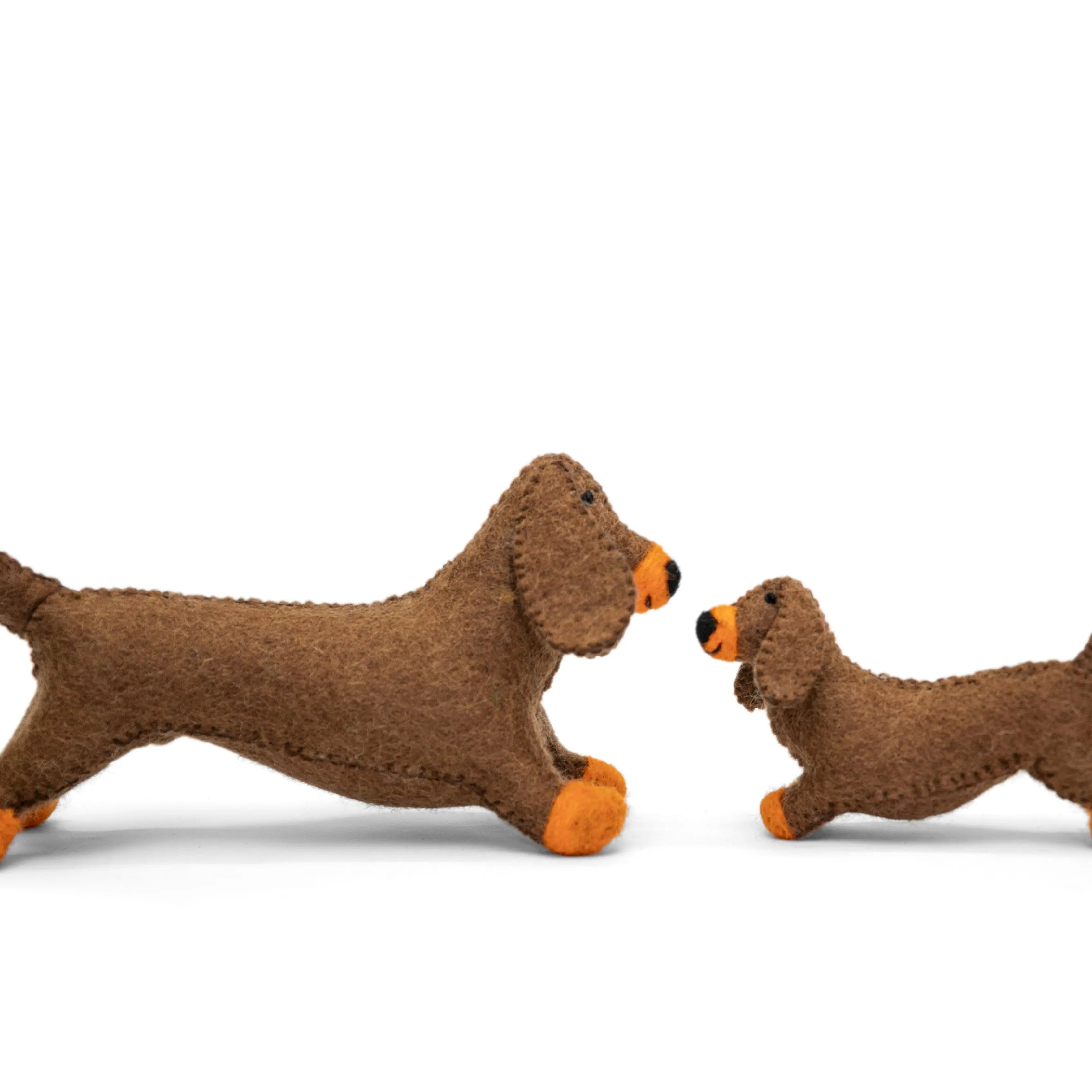 Unleashing Creativity: Adorable Brown Dachshund Felt Toys - Ideal Gifts for Children - Best HimalayaBest Himalaya