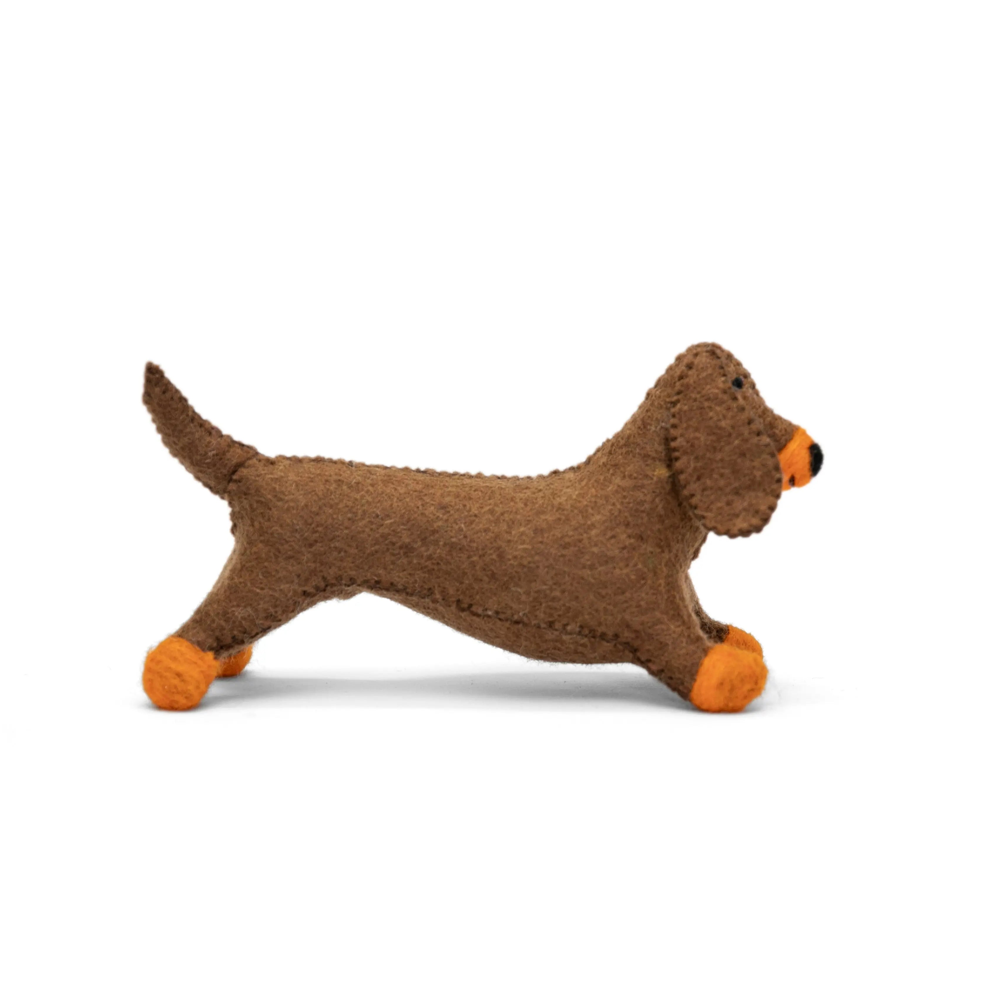 Unleashing Creativity: Adorable Brown Dachshund Felt Toys - Ideal Gifts for Children - Best HimalayaBest Himalaya